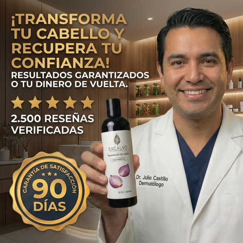 ExCalvo™ - Shampoo Clínico para Crecimiento Capilar