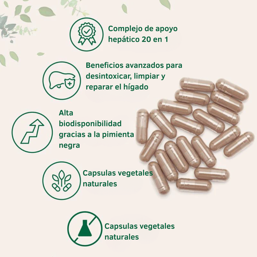 Nuvania® Cápsulas para la desintoxicación del hígado