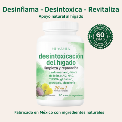 Nuvania® Cápsulas para la desintoxicación del hígado