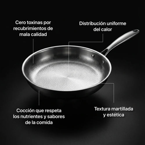 TitaniumChef™ – El Pack de  3 Sartenes Más Resistente del Mundo, Ahora en Tu Cocina